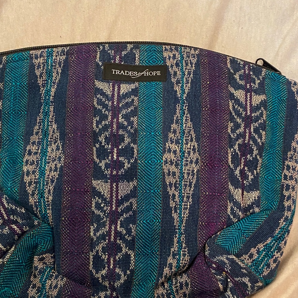 Blue and Purple Women's Bag